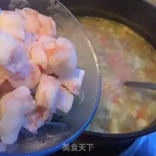 Make Shrimp carrot congee step 8