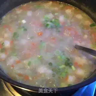 Make Shrimp carrot congee step 9