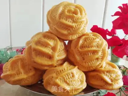 Make Pumpkin date palm bun step 7