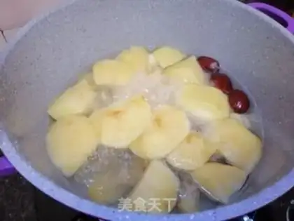 Make Apple Mountain medicine. Silver ear soup step 5