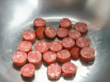 Make Vegetable salad for beef sausage step 4