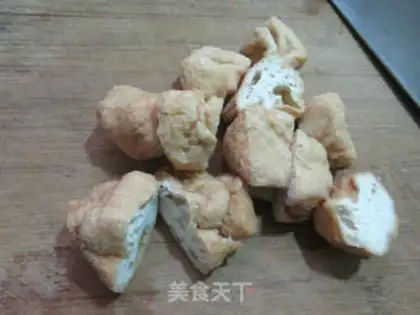 Make A tofu doll cook fan step 1