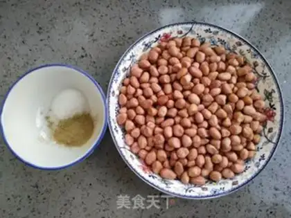 Make Salted peanut rice step 0