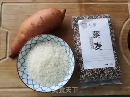 Make Quinoa, sweet cucumber step 0