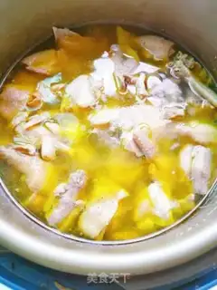 Make Lotus chicken soup step 5
