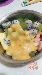Make Fresh fruit saloon shrimp ball step 6