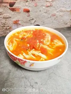 Make Tomato sauce, golden mushroom step 6