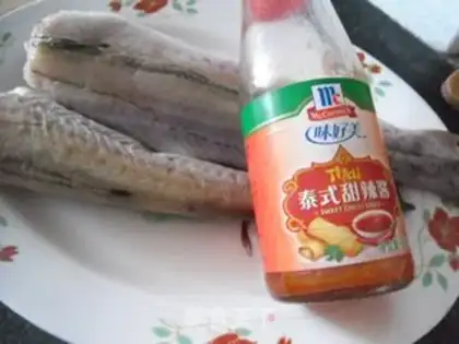 Make Sweet hot sauce and cod step 0