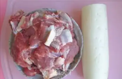 Make Lamb radish soup step 0