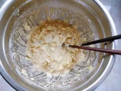 Make The cabbage crab willowballs step 1