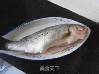 Make Garlic bass step 1