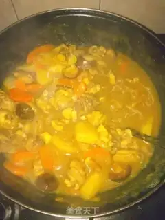 Make Potato curry chicken step 4