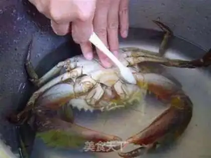 Make Crab congee step 0