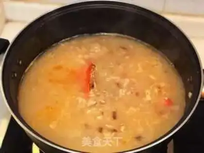 Make Crab congee step 4