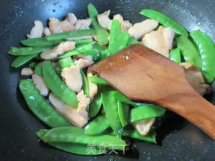 Make Chicken breast fried Dutch beans step 12