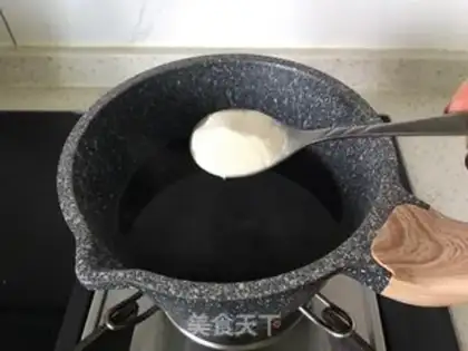 Make Low-caliber black-drilled milk step 2