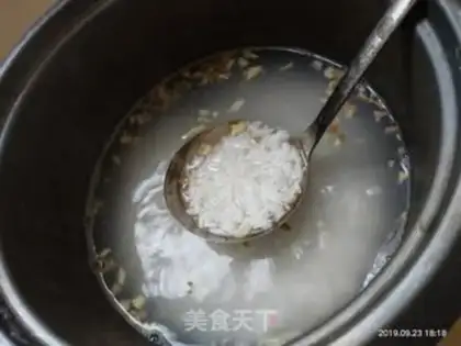 Make Seafood congee step 4