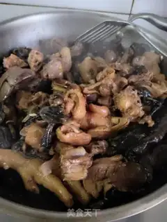 Make Chicken stew mushrooms step 8
