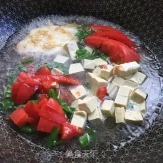 Make White mushroom tofu soup step 5