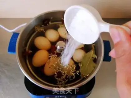 Make Five spicy tea eggs step 9
