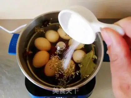 Make Five spicy tea eggs step 10
