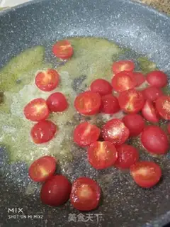 Make Shrimp mushrooms and tomatoes step 5