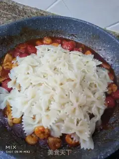 Make Shrimp mushrooms and tomatoes step 9