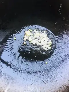 Make Seafood mushrooms and wooded eggs from broccoli step 6