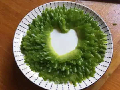 Make Porcelain meatloaf with bitter melons step 6