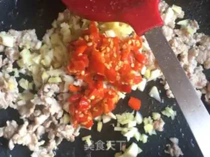 Make Porcelain meatloaf with bitter melons step 8