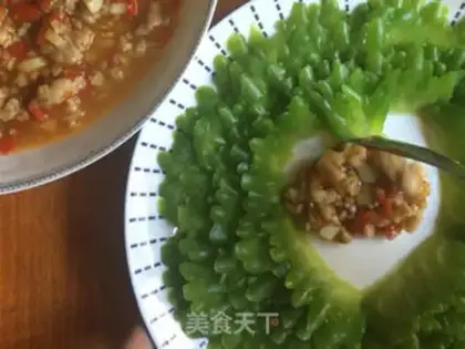 Make Porcelain meatloaf with bitter melons step 11