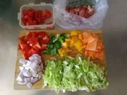 Make Fried noodles step 1