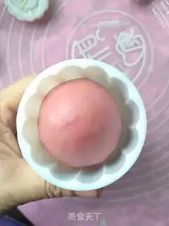 Make ♪ The pink pink mooncake ♪ step 7