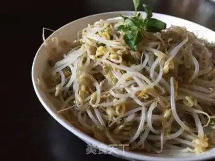 Make The green bean sprouts step 6