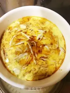 Make Silver fish steamed eggs step 3