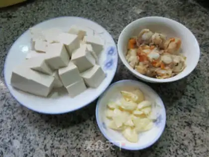 Make Scallops tofu step 0