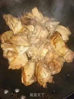 Make Yellow chicken step 6