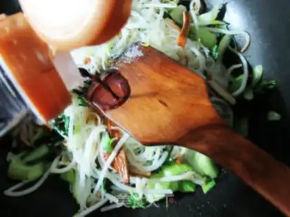Make Sod rice noodles step 5
