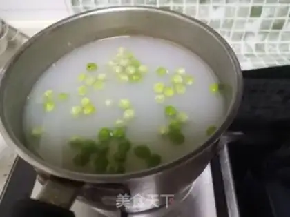 Make Ham shrimp congee step 6