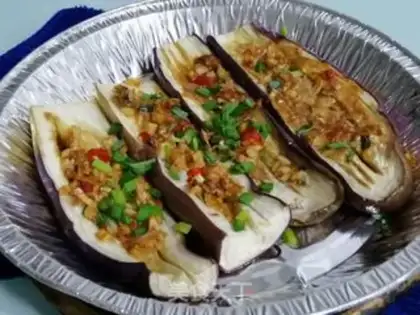 Make Garlic grilled eggplant step 11