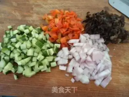 Make Five-colored rice step 3