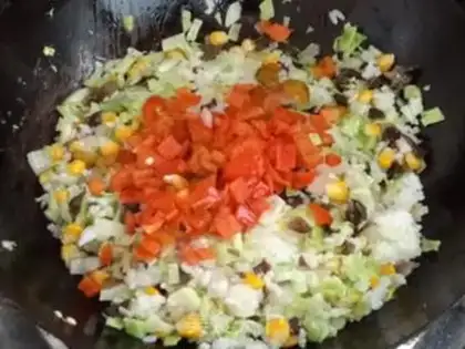 Make Five-colored rice step 9