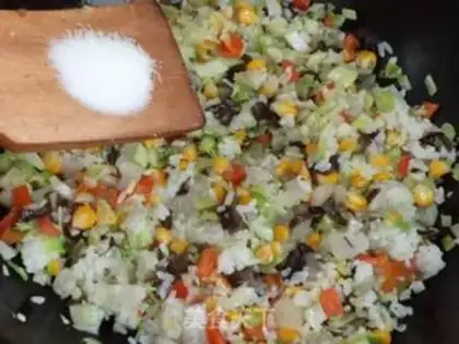 Make Five-colored rice step 10