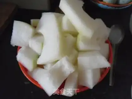 Make Shrimp-skin-burning melon step 1