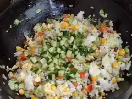 Make Five-colored rice step 12