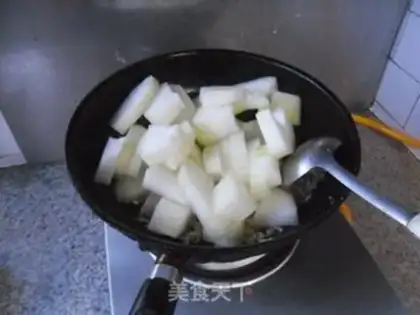 Make Shrimp-skin-burning melon step 4