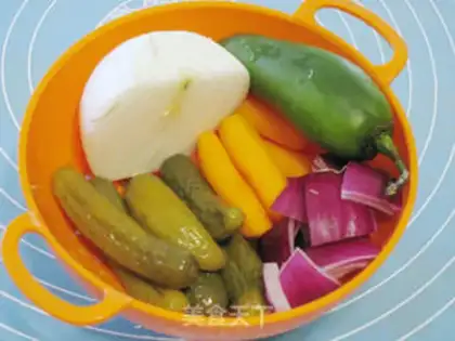 Make Vegetable fried chicken step 1