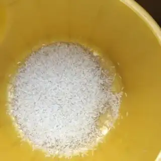 Make Sweet pumpkin rice step 1