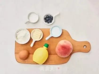 Make A peach blueberries step 0