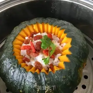 Make Sweet pumpkin rice step 12